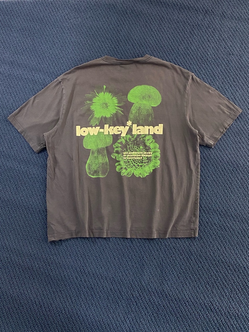 Vintage Low-Key Land Mushroom Tee Shirt